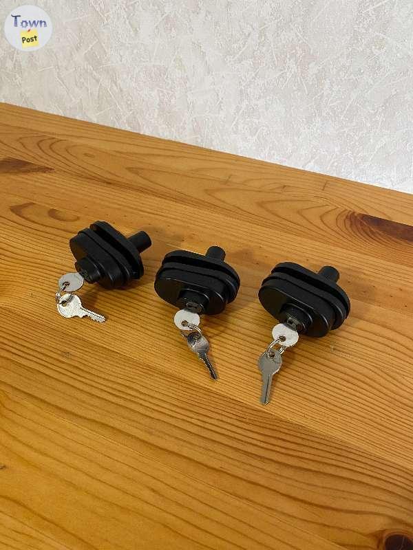 Photo of Huntshield trigger locks.