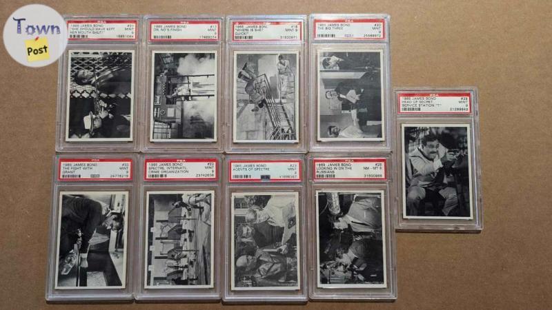 Photo of 1965 James Bond PSA Graded Cards!