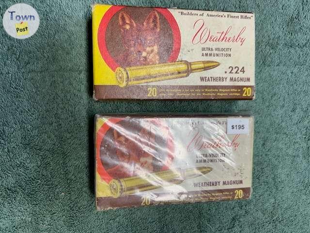 Photo of Weatherby 224 mag factory ammo, I will ship 