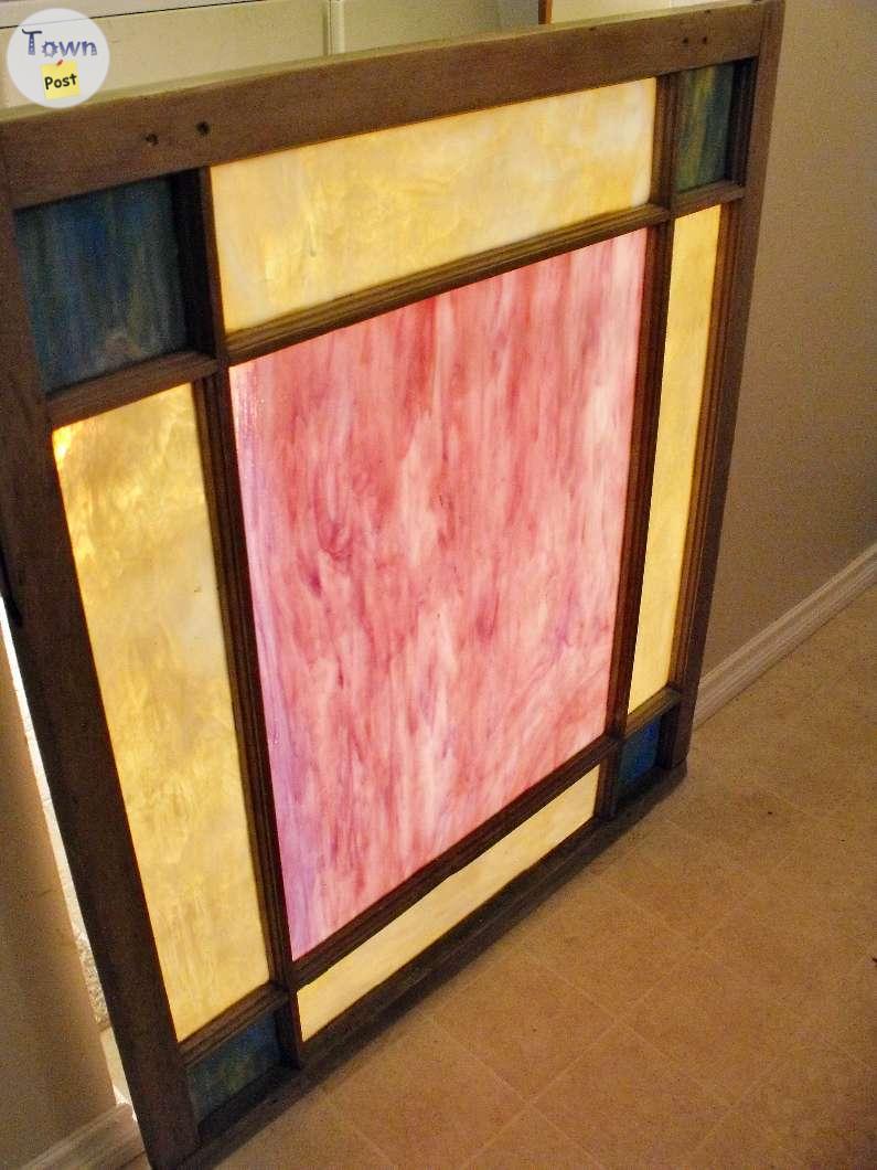 Photo of Farmhouse Stained Glass 35" x 40"