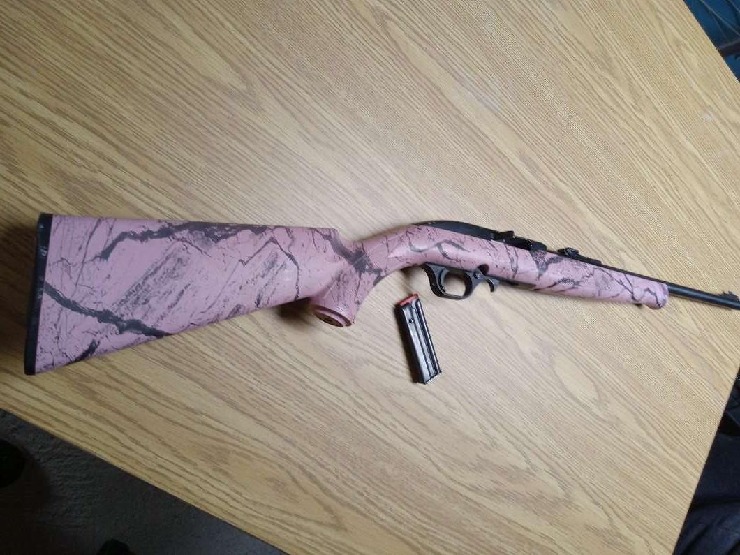 Photo of Mossberg 702 Plinkster .22LR Semi Auto Rifle - Pink Camo